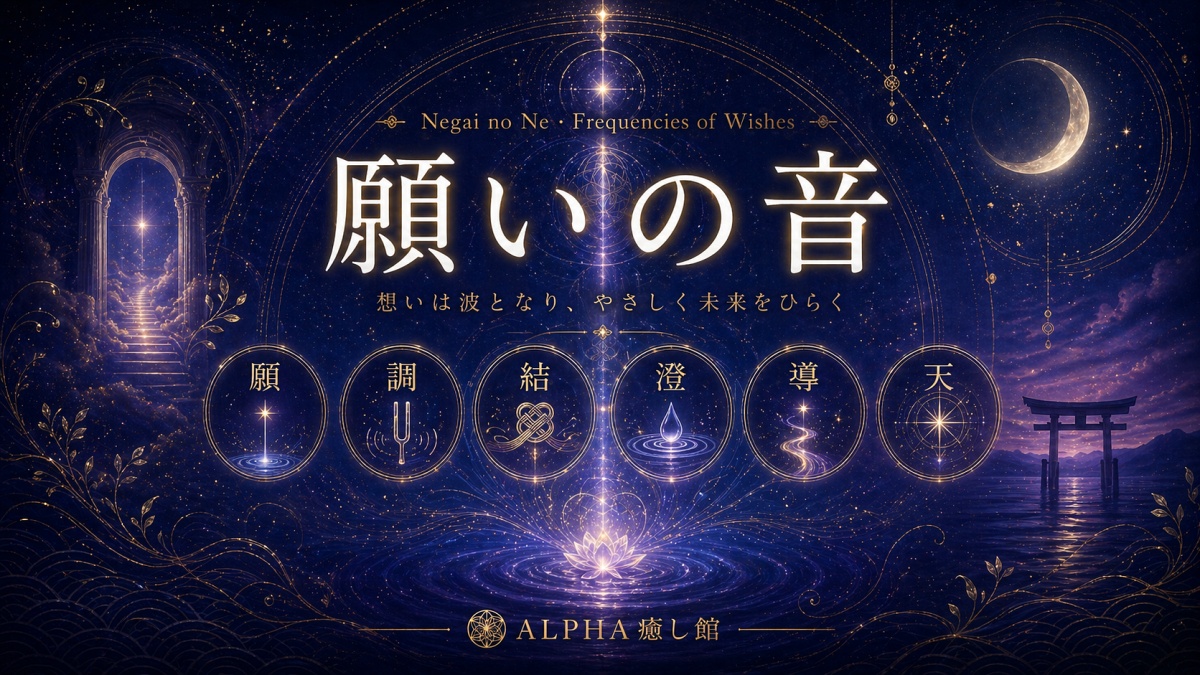 願いの音｜願・調・結・澄・導・天